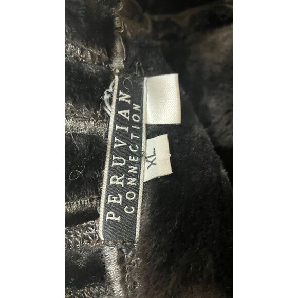 Peruvian Connection Shearling Leather Long Coat XL - Lithuanian Craftsmanship - Picture 6 of 8